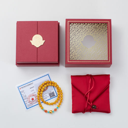 蜜蜡老色双圈手串 商品图4