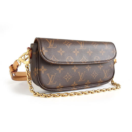 【95新】LV路易威登M81911 棕色老花Ivy腋下包链条包单肩包女士 191225NJS07 商品图2