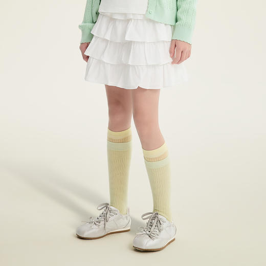 笛莎Deesha 童装女童半身裙2026春新款本白蛋糕裙 商品图1