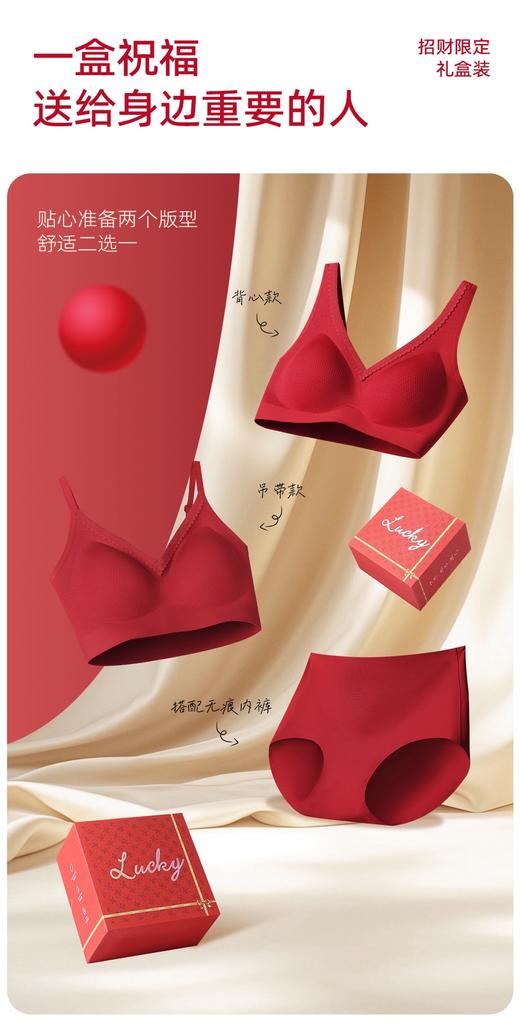 点此购买 爱慕女士新年红好运礼盒套装 艾 338383 商品图9