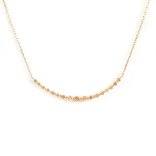 AU750黄金经典时尚群镶1.00克拉钻石吊坠项链46.5*12.5*2.5MM（皆取最大值）链长：48CM（长度可调节） 171225NJ67 商品图0