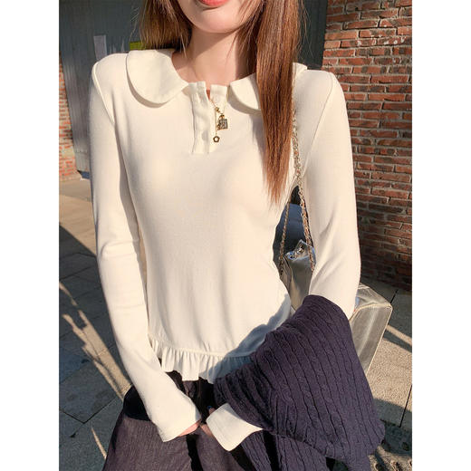 <曾小咸推荐>韩系修身打底T恤上衣女 商品图2