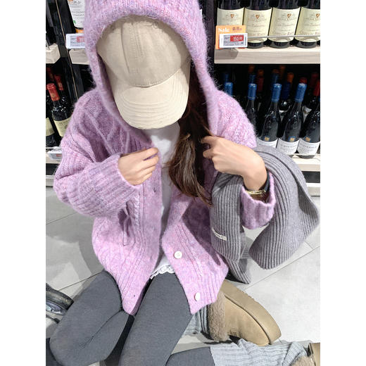 <曾小咸推荐>2.23现货秒杀 ！微信超特价！连帽毛针织开衫 日常259.99 立减140 秒杀119.99！！ 商品图4