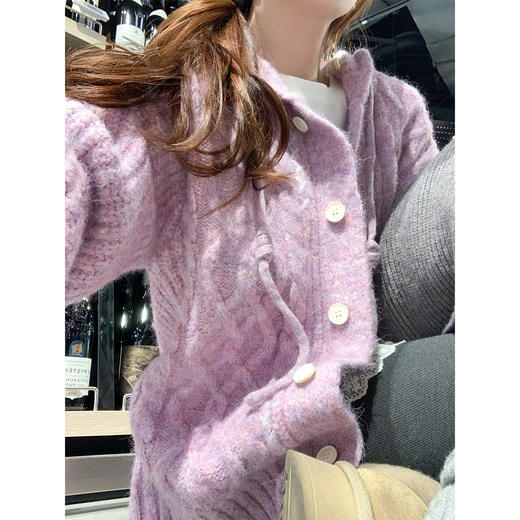 <曾小咸推荐>2.23现货秒杀 ！微信超特价！连帽毛针织开衫 日常259.99 立减140 秒杀119.99！！ 商品图3