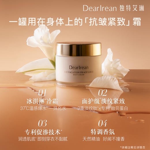 Dear lrean独特艾琳 香氛身体冷霜 180g /罐【YW】 商品图2