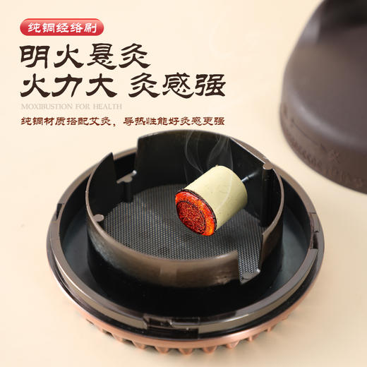 新款【纯铜艾灸经络刷】金属铜艾灸器具推拿艾灸刮痧美容院养生馆专用美业全身SPA艾灸刷经络刷刮痧仪按摩腰腹背家用 商品图1