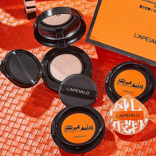 【瑕疵救星❗️橙光感清润气垫BB套盒】轻薄透亮水润遮瑕，润养肌肤丰盈弹润，均匀肤色轻薄又自然，磁扣设计不易损坏，两个替换装隔离遮瑕不卡粉礼盒QQ 商品图2