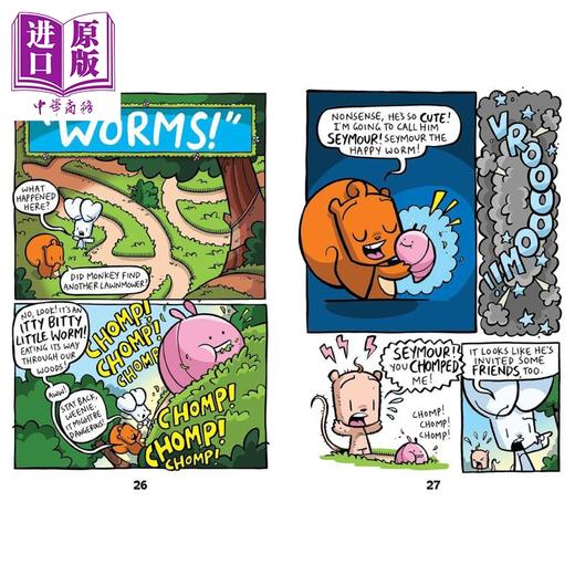 预售 【中商原版】兔子大战猴子04 超音速狐猴 Bunny vs Monkey and the Supersonic Aye-aye 英文原版 儿童漫画故事书 幽默搞笑 商品图1