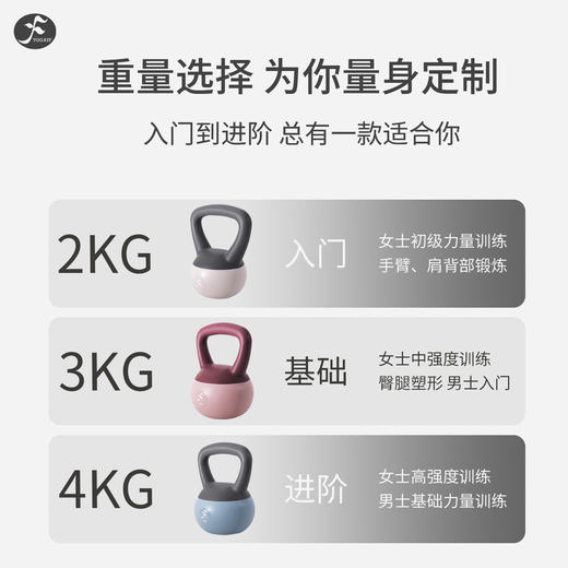 一梵健身家用瘦手臂练臀翘臀深蹲负重力量训练软壶铃【RHL】单位：/个 商品图1