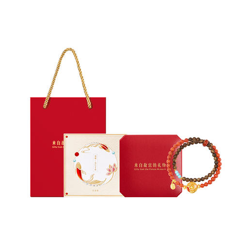 【故宫饰品】锦鲤南红手串玛瑙沉香手链文创新年本命年生日礼物女生 商品图10