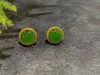 【御珠宫坊】金镶碧玉耳钉 商品缩略图1