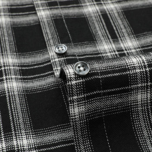 罗蒙女士长袖衬衫时尚百搭休闲日常柔软易打理舒适长袖衬衣 商品图8