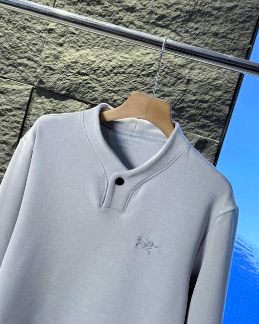 美利奴羊毛调温防臭防静电弹性修身长袖纯色半高领卫衣德绒打底衫 商品图3