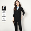 【上衣+裤子】罗蒙女士西服套装时尚创驳领职业装通勤舒适干练两件套女 商品缩略图5