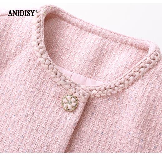 2026春装小香风感亮丝编织粗花呢小香风套装 商品图3