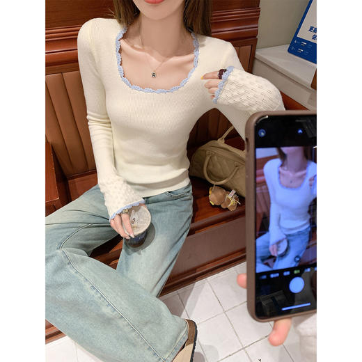 <曾小咸推荐>韩系针织内搭打底衫女 商品图1