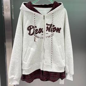 NC连帽加绒假两件卫衣外套50930 冬季 068504221601