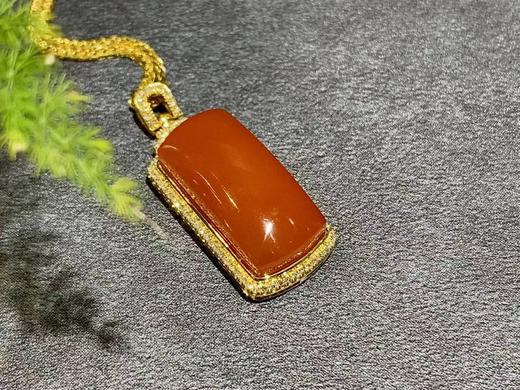 【御珠宫坊】金镶南红吊坠 商品图2