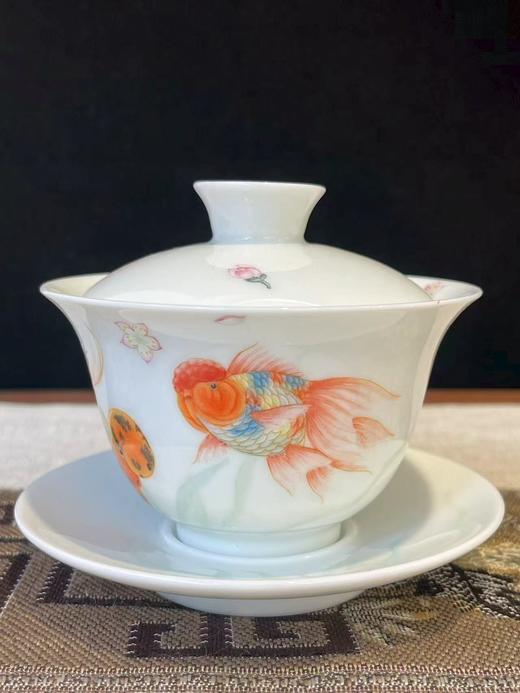 珐琅彩三才盖碗《金玉满堂》 商品图0