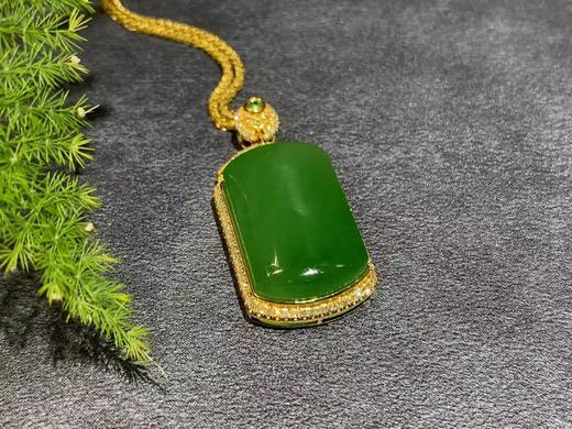 【御珠宫坊】金镶碧玉吊坠 商品图2