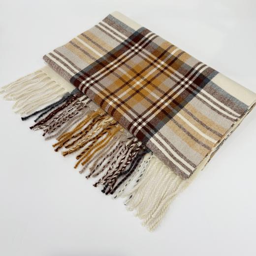 壁虎瑜伽【2512PJ459】羊绒手感新年格子围巾 （5天发货） 商品图10