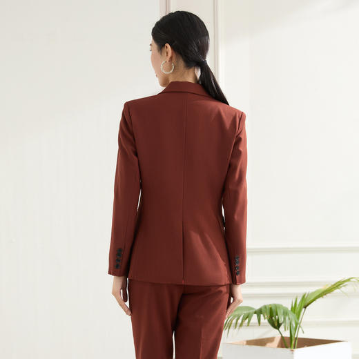【上衣+裤子】罗蒙女士西服套装挺括有型职业通勤优雅大方两件套女 商品图4