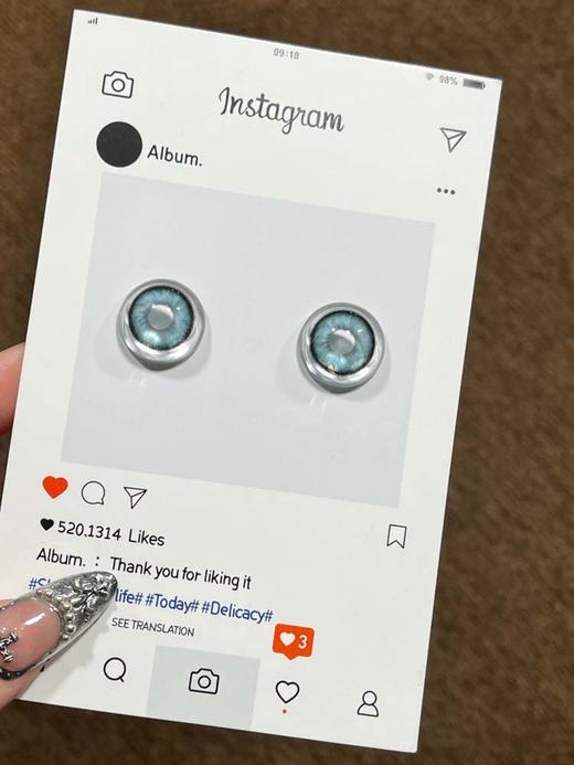 hancon 日抛（6片装）电子风暴 直径14.5mm着色13.8mm 商品图3