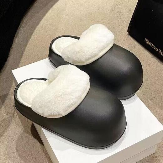 【一鞋两穿❗️防水棉拖鞋】一脚踩下去QQ弹弹，柔软舒适保暖，内里质感柔软，可拆卸内里，方便清洗，2026年新款居家用室内加绒保暖情侣月子鞋QQ 商品图4