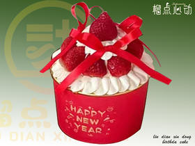 【新年快乐】4英寸E02款蛋糕2026跨年元旦主题杯子蛋糕