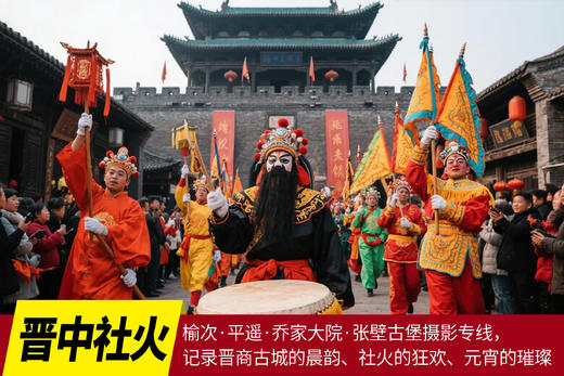 2月28日“行摄中国年·晋享元宵韵”晋中社火6天摄影 商品图0