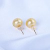 【金色年华】刻面金珠耳钉2-ZZ2409069 商品缩略图3