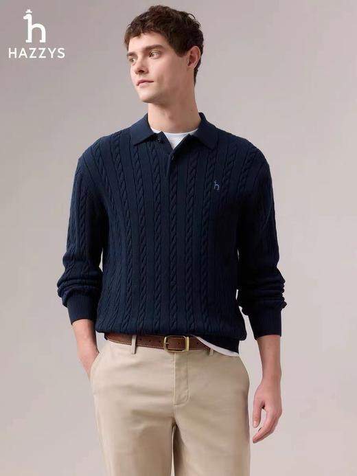 D122455秋冬新款男士纯色针织衫休闲上衣 商品图10