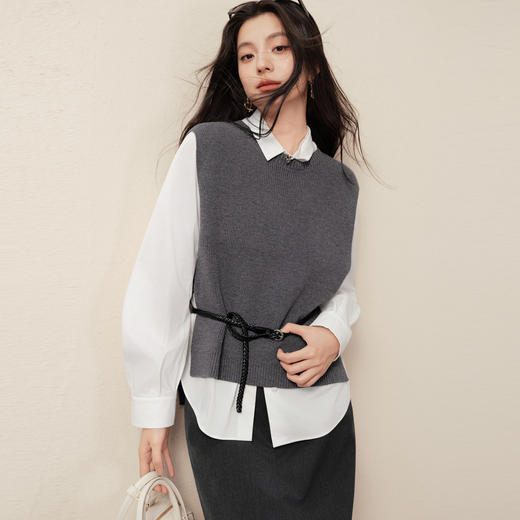 【商场同款】诗凡黎休闲宽松两件套针织25秋新款慵懒风3G9131631 商品图0