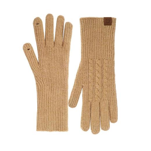 冬季加绒手套女羊毛混纺手臂加长款保暖手套男户外骑行触屏手套女 商品图4