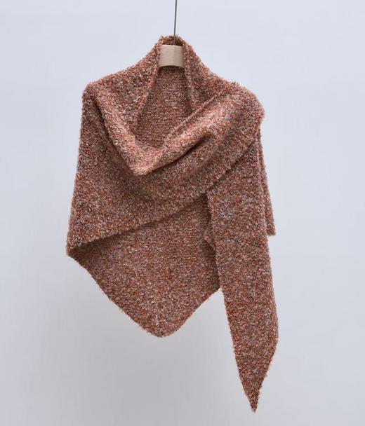 氛围感驼绒三角披肩 商品图0