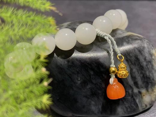 【御珠宫坊】羊脂白玉手串 商品图5