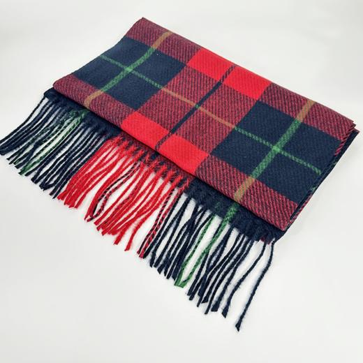 壁虎瑜伽【2512PJ459】羊绒手感新年格子围巾 （5天发货） 商品图9