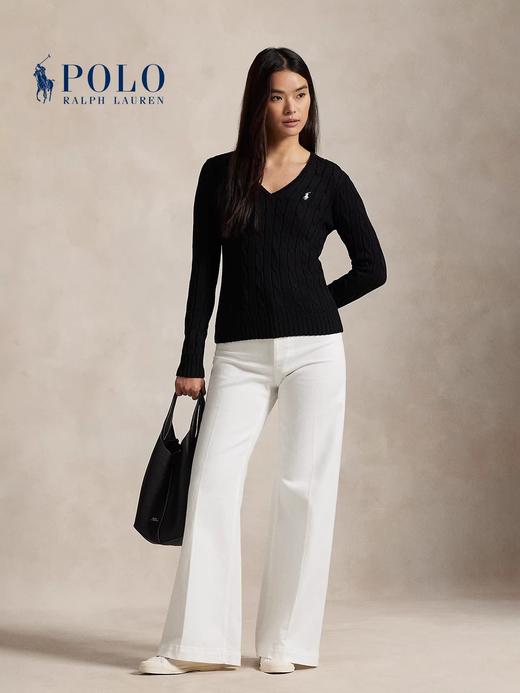 V领才是绝绝子，绞花复古毛衣。胸口小标长袖全棉长袖外套C122388 商品图6