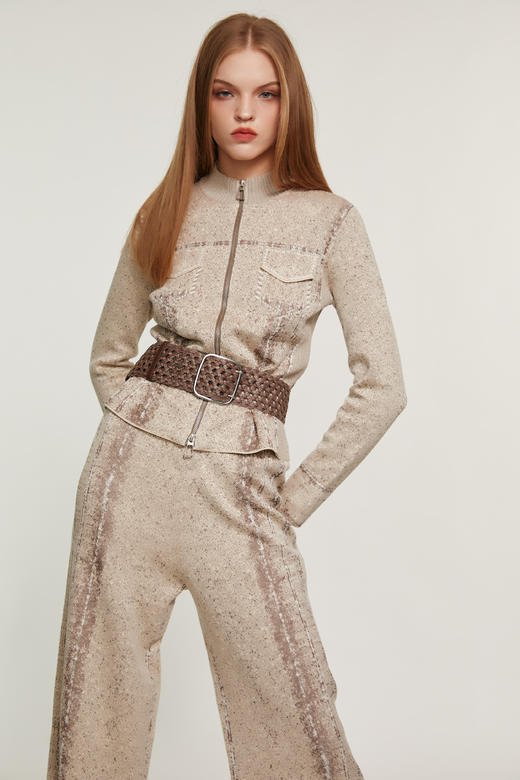 SAFICOO 时尚休闲 合身不紧崩 早春毛织小外套 商品图2