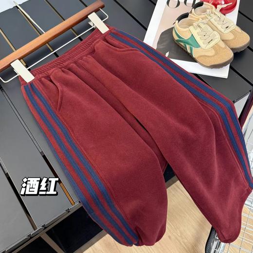 D122416宝妈必入！娃的秋冬神裤儿童加绒拉条裤 商品图1