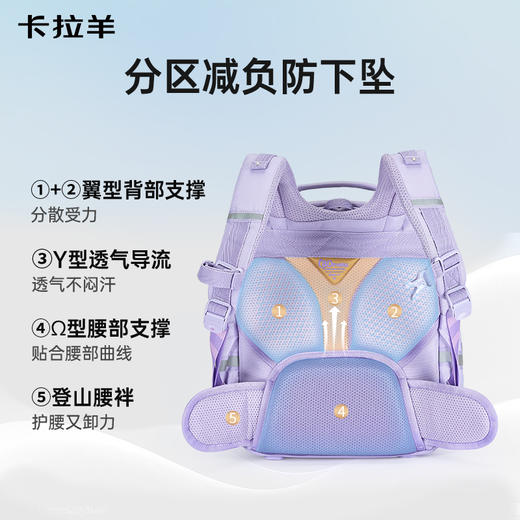 【云朵书包ProMax】卡拉羊18/20L小学生1-6年级ProMax8维减负云朵书包传奇 CX2263+CX2793 商品图3
