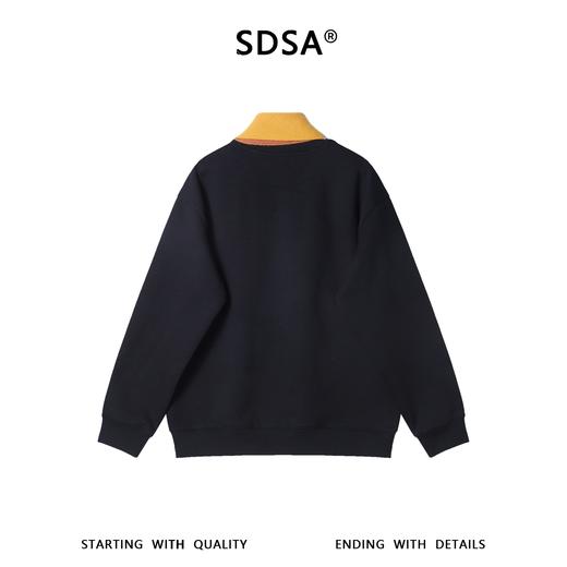 WY1546SDSA男士秋冬新款痞帅男装潮牌可拆卸围巾设计圆领卫衣休闲百搭 商品图5