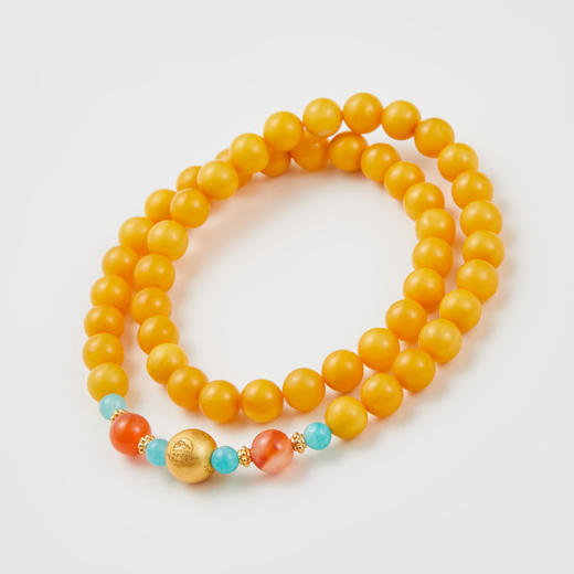 蜜蜡老色双圈手串 商品图2