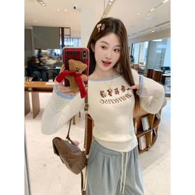 <曾小咸推荐>韩系修身针织衫上衣女