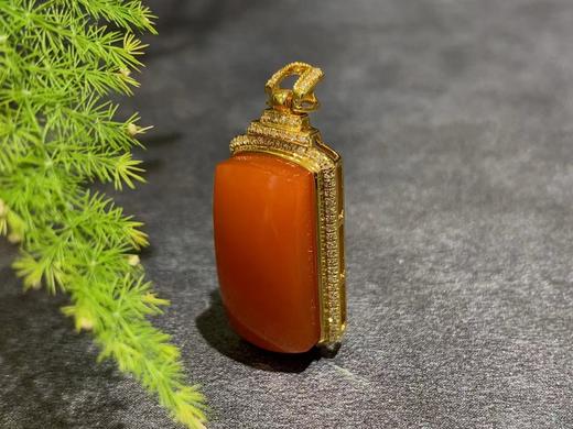 【御珠宫坊】金镶南红吊坠 商品图6