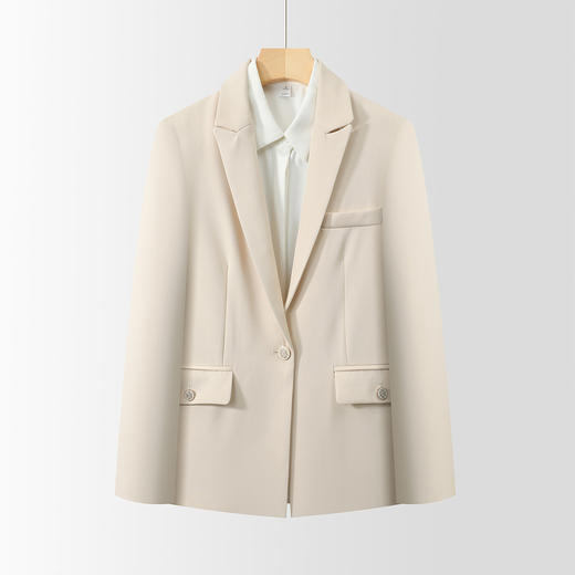 罗蒙女士单西外套气质商务通勤干练显气质百搭垂顺有型西服外套女 商品图12