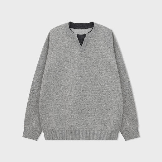 【新品上新】HX 冬季假两件圆领毛衫S107544220101 商品图2