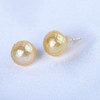 【金色年华】刻面金珠耳钉2-ZZ2409069 商品缩略图5