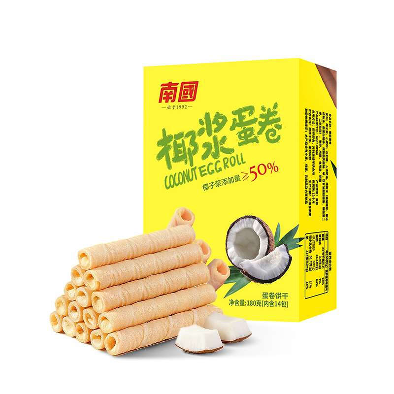 南国椰浆蛋卷180g/盒