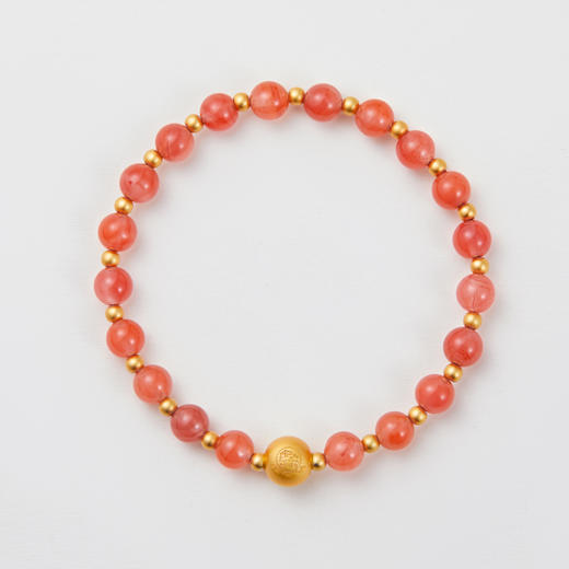 南红银镀金隔珠手串 商品图1